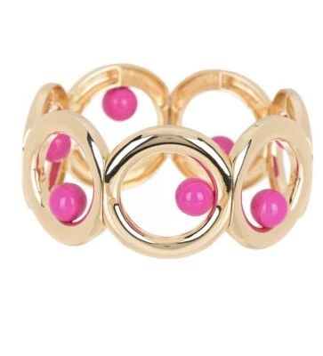 Pulsera de eslabones circulares adornada con cama Trina Turl Y117 nueva sin etiquetas Foto 1 de 4