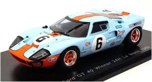 Spark 1/43 Scale 43LM69 - Ford GT40 Winner #6 24H Le Mans 1969 - Lt Blue/Orange - Picture 1 of 5