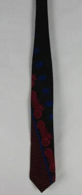 Vintage Ralph Marlin “Harley Davidson Stripes” Necktie-1994-RM Style-100% Silk - Image 1 of 4