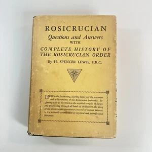 H. Spencer Lewis ROSICRUCIAN Questions and Answers COMPLETE HISTORY 1965 8thEd - Foto 1 di 24