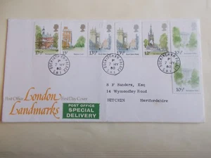 GB 1980 London Landmarks First Day Cover - Buckingham Palace cds Typed Address - Picture 1 of 1