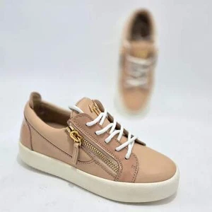 Giuseppe Zanotti May Leather Trainers Shell Pink Damen UK 3 (EU 36) Sneaker - Bild 1 von 8