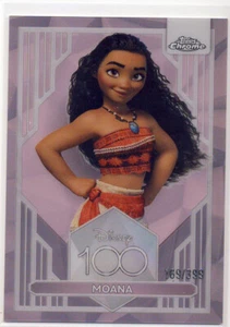 2023 Topps Disney Cromado 100 Años Rosa Onda Paralelo 2 Moana 169/399 - Imagen 1 de 1