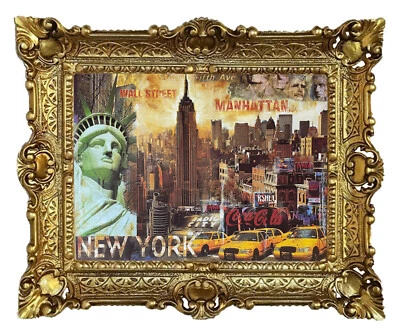 Beautiful Painting 56x46cm By. G. Rais - New York Antique Baroque Repro Look - Image 1 of 3