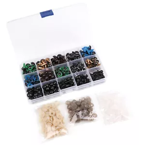 Plastic Safety Eyes For Crafts Crochet Toy & Stuffed Animals Puppets Doll DIY F - Picture 1 of 9