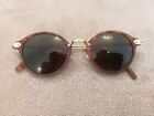 BOSS Vintage Super Rare OVAL Sunglasses Model 4751 Havana Gold  Green 47-21