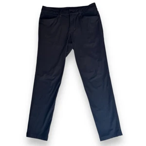 Lululemon ABC Slim *Warpstreme 34" Pant Black Men's Size 30 Flat Front Chino - Picture 1 of 5