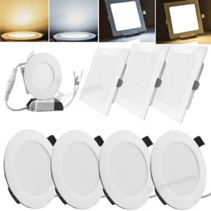LED Panel Einbaustrahler Deckenleuchte Einbauleuchte Flach Rund Einbau Spot 230V - Bild 1 von 25