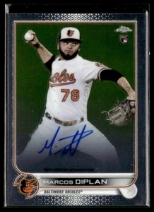 2022 Topps Chrome Autographs Marcos Diplan Rookie Auto Baltimore Orioles #CPA-MD - Picture 1 of 2
