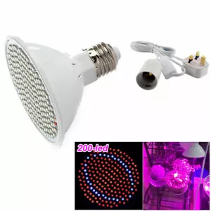 200 Leds Hydroponics System Flowering plants LED Grow Light with AC Power Cable - Picture 1 of 11
