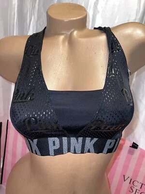 Victoria's Secret розовый бюстгальтер логотип группы крестом назад маленький - Изображение 1 из 3