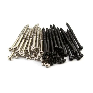 Tornillos para guitarra FLEOR 20 PIEZAS P90 tornillos para pastilla tornillos de ajuste de altura 2,6x36 mm CR/BL - Imagen 1 de 11
