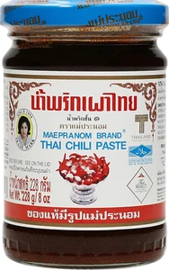 Pasta di peperoncino tailandese Mae Pranom 8 once (M) Prodotto Cucina Thailandese della Thailandia - Foto 1 di 12