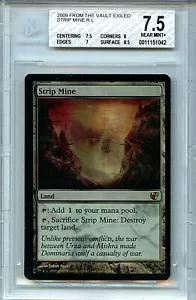 MTG Strip Mine BGS 7.5 FTV Exiled Foil Magic Card Amricons 1042 - Picture 1 of 3
