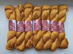 Mirasol Nuna Sport Yarn, Merino Silk Bamboo, #44 Butternut - 7 Skeins - Picture 1 of 5