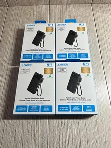 Lot of 4 Anker Power Bank 10000mAh Pocket-Sized Power Boost - Photo 1 sur 4