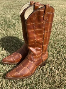 Rudel Alligator Krokodil Bauch Print? Cowboystiefel Mexico 28Ee US 9 EE - Bild 1 von 18