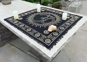 "Tela de altar tarot brujería mesa cubierta decoración de pared arte de pared 36"" X 36" - Imagen 1 de 9