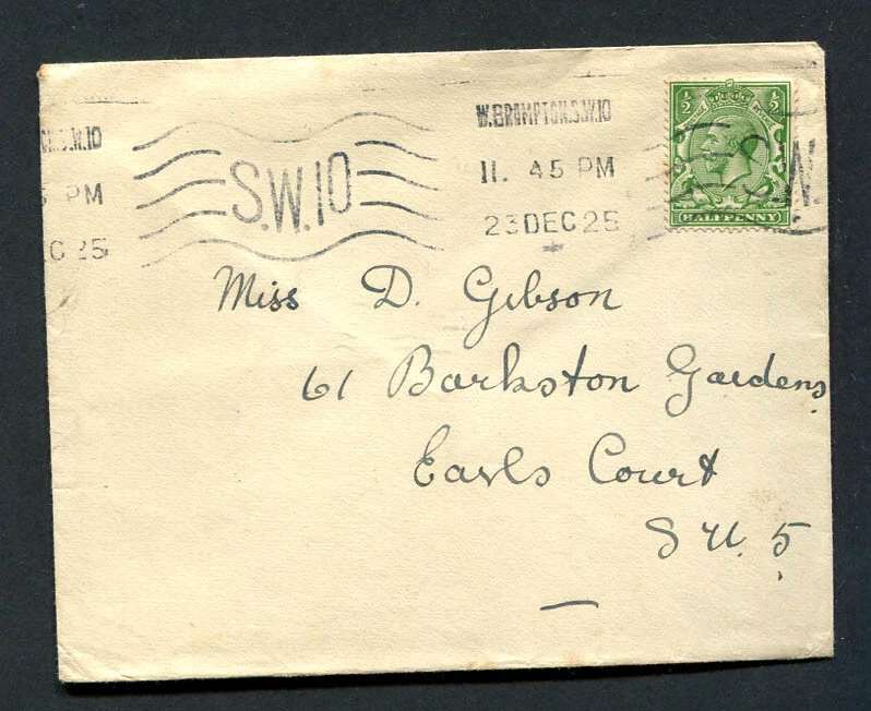 Great Britain : Nice cover from 1925 - Half Penny - used - Image 1 of 1