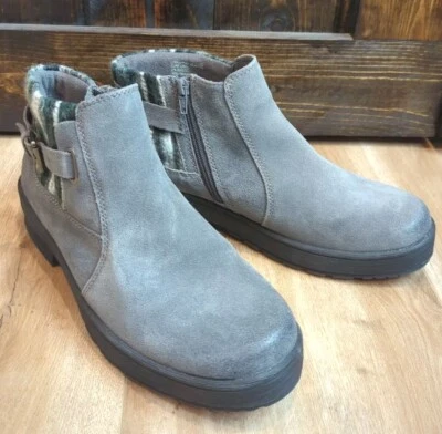 Botín Earth Origins Tate Gris Gamuza Tejido Talla 10W Usado en Excelente Condición Foto 1 de 4