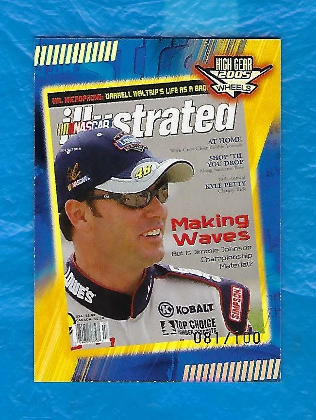 JIMMIE JOHNSON 2005 WHEELS HIGH GEAR MPH PARALLEL #M70 #81/100 ! ! - Image 1 of 1