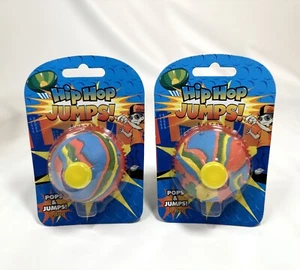 2 Pack Hip Hop Jumps Fidget Toy Bouncing Bowl Multi Color Viral Jumping Ball - Picture 1 of 2