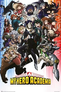 Poster My Hero Academia Class 1A and 1B Maxi Plakat Wandposter 61x91,5 cm - Bild 1 von 1