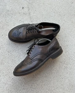 Vestido artesanal Silvano Sassetti cuero brogue Oxford para hombre Italia talla 7 1/2 - Imagen 1 de 16