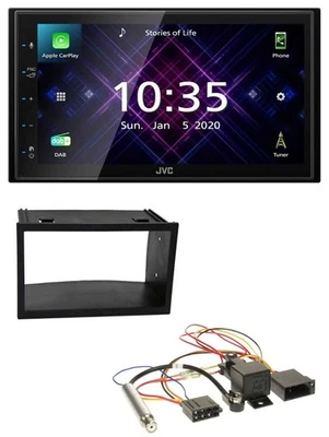 JVC DAB 2DIN MP3 Bluetooth USB Autoradio für VW Golf 4 Passat Polo T4 Fox ISO Ph - Bild 1 von 4