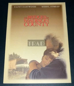 CLINT EASTWOOD MERYL STREEP Bridges of Madison County 1990s MOVIE PROGRAM BOOK - Picture 1 of 10