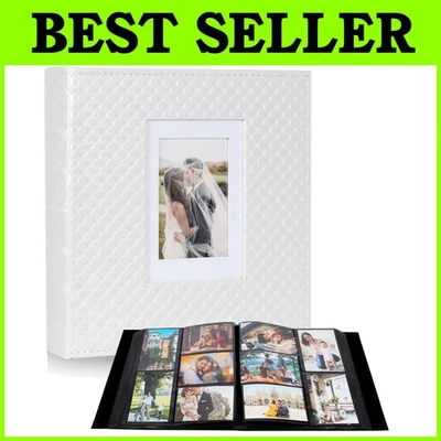 Álbum de fotos de boda de cuero de alta calidad - 800 bolsillos Foto 1 de 4