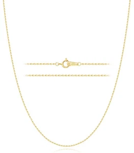 Gacimy Kette Halskette für Damen 14K echt vergoldet 1,5 mm dick vergoldet über 92... - Bild 1 von 8