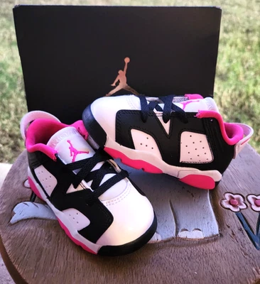 Jordan Retro 6 "Fierce PINK" Girls' Toddler 6C - Image 1 of 4