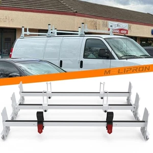 Universal Van Roof Ladder Rack Fit for Chevy Express 1500 2500 3500 Ford Econ... - Picture 1 of 7