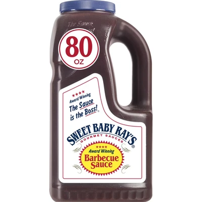 Sweet Baby Ray’s Original BBQ Sauce 80 oz, Thick & Rich Barbecue Flavor