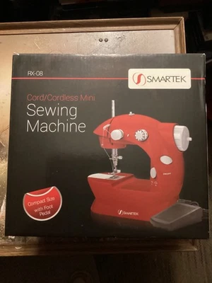 SMARTEK 2 Stitch Mini Sewing Machine with Pedal RX-08- OPEN BOX - Image 1 of 4