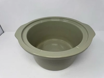 Rival Crock-Pot SCR500 5 Qt Replacement Stoneware Insert Olive Green - Image 1 of 4