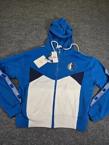 WEAR by Erin Andrews Dallas Mavericks Mujer’s Sudadera con Capucha Cremallera Completa Azul Talla S - Imagen 1 de 11