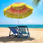 1.6m Patio Garden Hawaii Beach Sun Umbrella Sunshade Hawaiian Folding Parasol