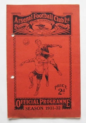 ARSENAL v WEST BROMWICH ALBION 1931/1932 *Good Condition Football Programme* - Image 1 of 4