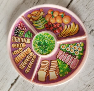 Barbie 1984 "Dolci Rose" Tavolo da Pranzo Rosa Lazy Susan - Foto 1 di 7