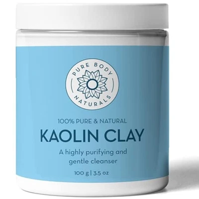 Pure Body Naturals Kaolin Clay Powder, 100 g - Perfect for Natural DIY Skin...  - Image 1 of 4