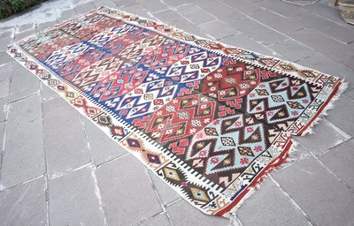 Fabulosa alfombra turca antigua 65"" x 147"" artículo de coleccionista de Anatolia alfombra Malatya Foto 1 de 4