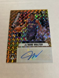 2024-25 PANINI MOSAIC JA'KOBE WALTER 7/49 COPPER PRIZM ROOKIE AUTO RAPTORS TT1 - Picture 1 of 2