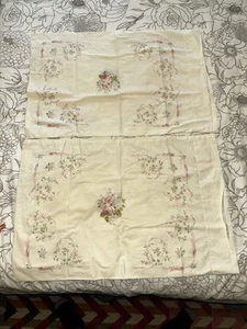 2 Standard Pillowcases Rose Floral Wamsutta Supercale 100% Cotton - Picture 1 of 13