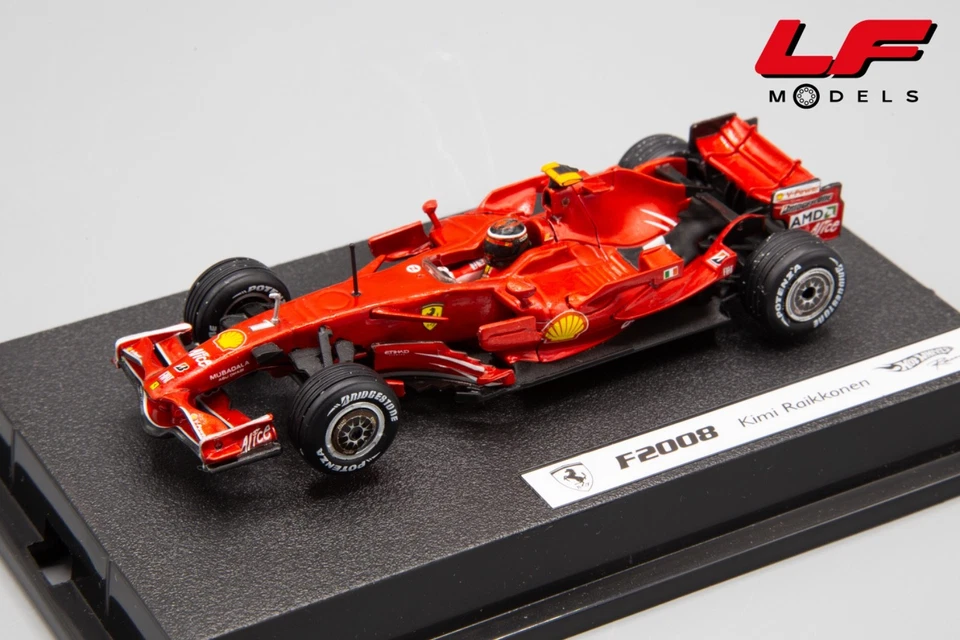 1:43 Ferrari F2008 Kimi Raikkonen - HotWheels - Immagine 1 di 3