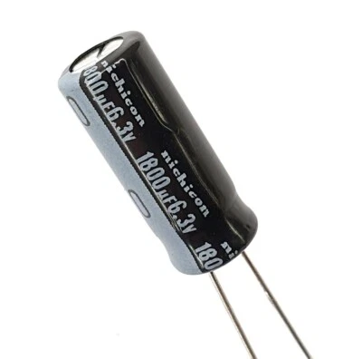 [5 pcs] 1800uF 6.3v Nichicon (JAPAN) HM, 105C Low Impedance, PSU, PC --ref:a264