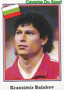 261 KRASSIMIR BALAKOV BULGARIEN BLAU RÜCKSEITE VIGNETTE STICKER USA 94 BROCA - Bild 1 von 2