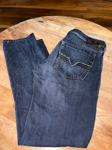 Jeans Diesel Industry uomo 34 blu denim frusta zatinoso 34x32 scuro - Foto 1 di 13