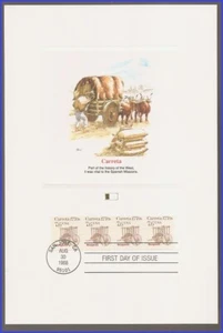 USA3 #2255 Pl #1 U/A FLEETWOOD PROOFCARD FDC PNC4 Carreta - Picture 1 of 1